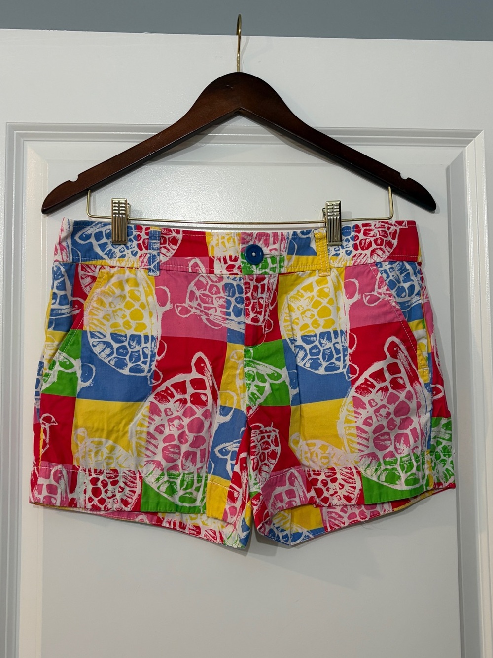 Lilly Pulitzer Multicolor Sea Turtle Patchwork Shorts